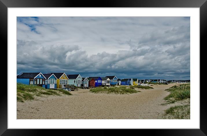 Stormy skys at Mudeford spit Framed Mounted Print by Dan Ward