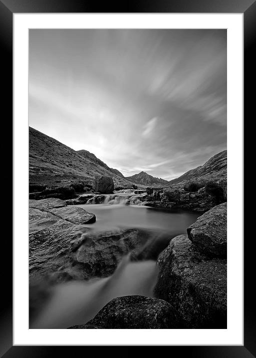 Waterfall at Glenrosa, Arran Framed Mounted Print by Dan Ward