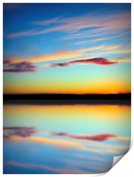 reflective sunset Print by dale rys (LP)