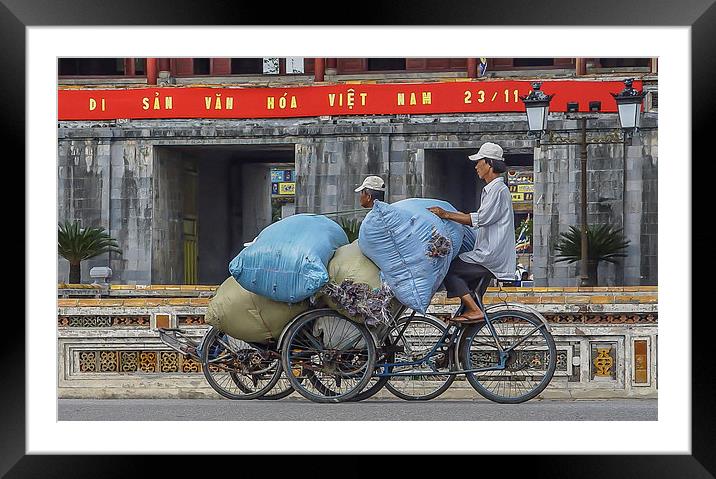 Vietnamese Transport Framed Mounted Print by colin chalkley