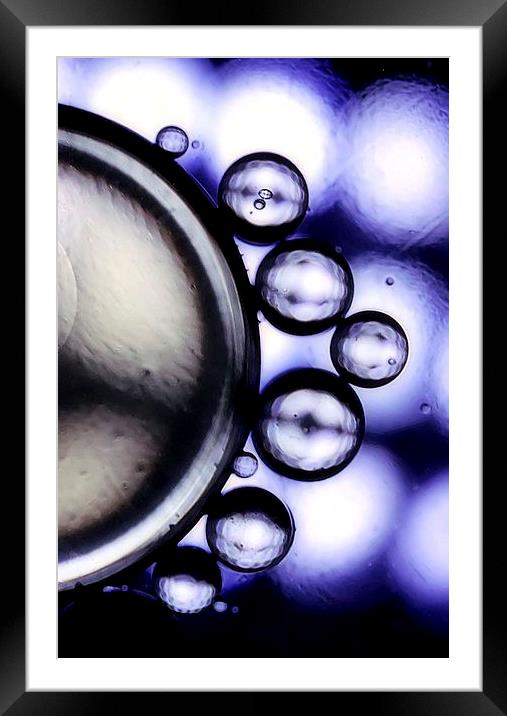 Bubble And Squeak Framed Mounted Print by Abstract  Fractal Fantasy