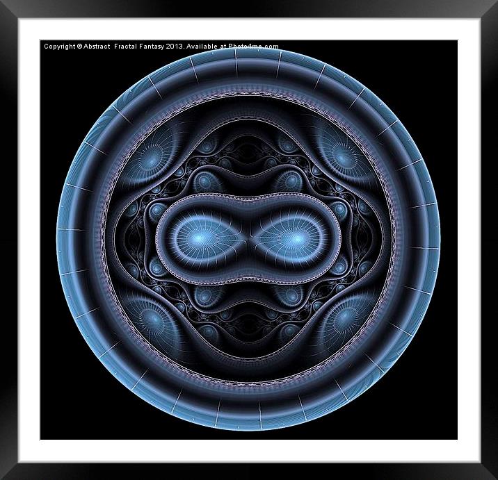 Through Borg Eyes Framed Mounted Print by Abstract  Fractal Fantasy