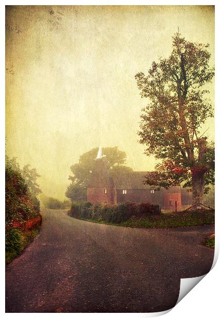Along the country lanes of Kent Print by Dawn Cox