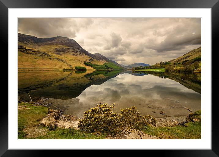 Buttermere Reflections Framed Mounted Print by John Hare