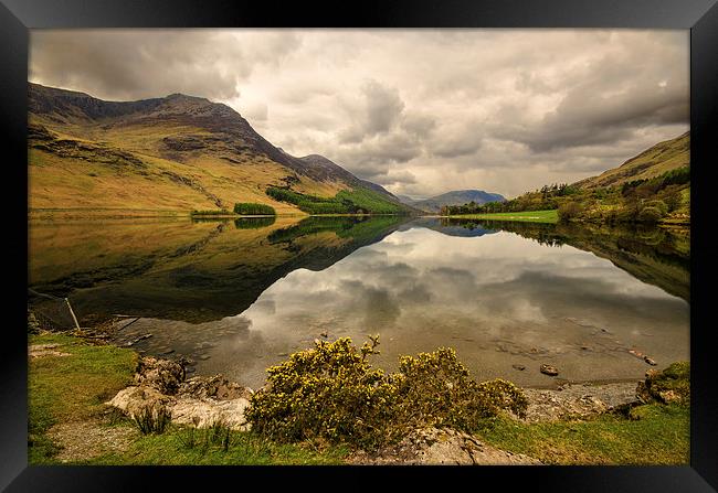Buttermere Reflections Framed Print by John Hare