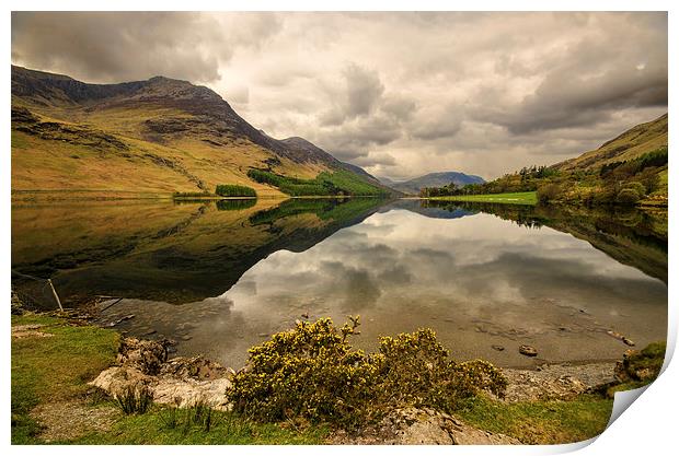 Buttermere Reflections Print by John Hare