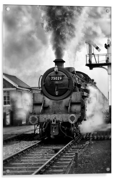 Steam Train Acrylic by Jason Green