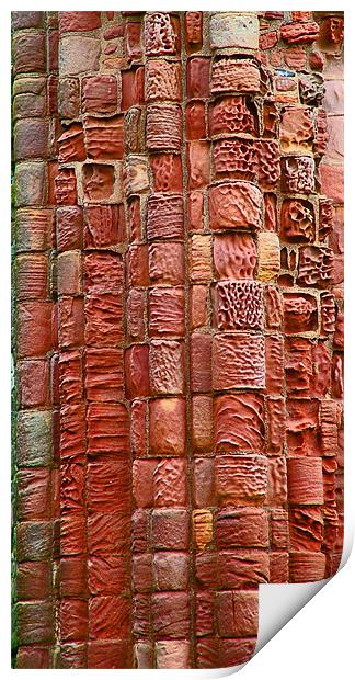 Lindisfarne's Weathered Stones Print by Stephen Brown