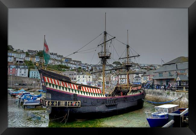 Golden Hind Framed Print by Allan Briggs