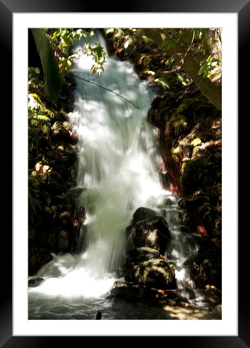 Turkish waterfall Framed Mounted Print by steve akerman