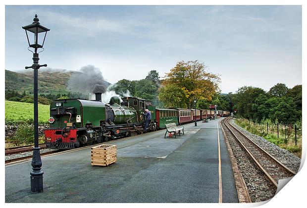 Welsh Highland Railway Print by Eddie John