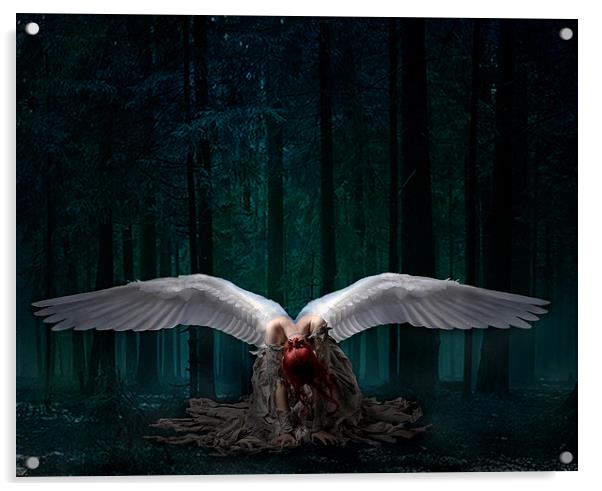 Lost Angel Acrylic by Debra Kelday