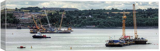 New Forth Crossing - 31 July 2013 Canvas Print by Tom Gomez