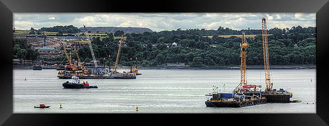 New Forth Crossing - 31 July 2013 Framed Print by Tom Gomez