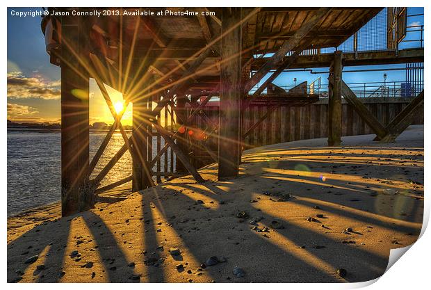 Sunrise At The Jetty Print by Jason Connolly