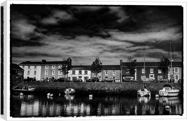 Aberaeron inner harbor Canvas Print by Andrew chittock