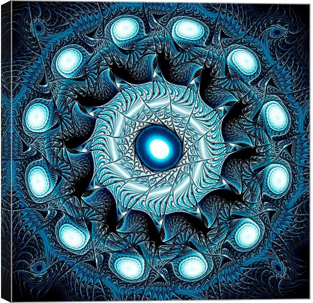 Blue Circle Canvas Print by Anastasiya Malakhova