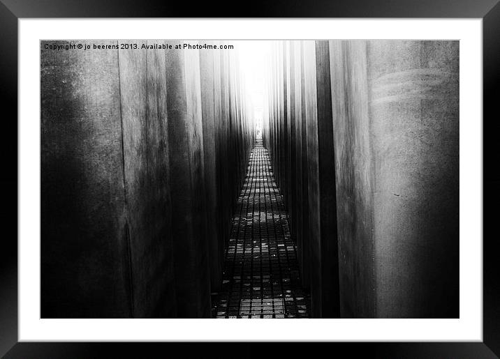 claustrophobia Framed Mounted Print by Jo Beerens