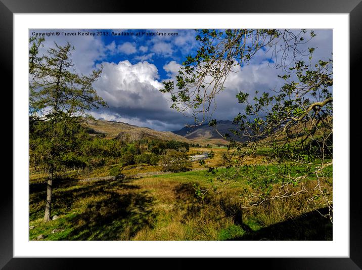 Duddon Valley Lake District Framed Mounted Print by Trevor Kersley RIP