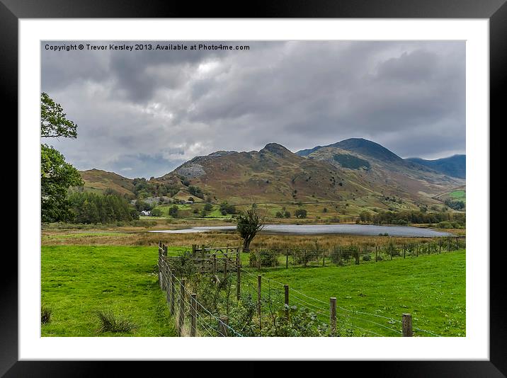 Little Langdale Tarn Framed Mounted Print by Trevor Kersley RIP