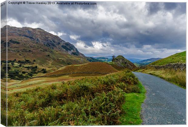 Wrynose Pass Views Canvas Print by Trevor Kersley RIP
