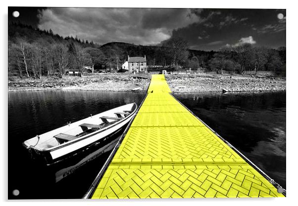 Hello Yellow brick Path Acrylic by Rob Hawkins