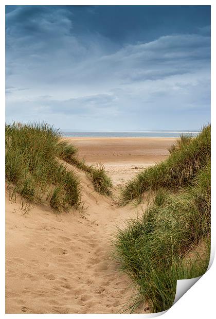 Down To The Beach Print by David Tinsley