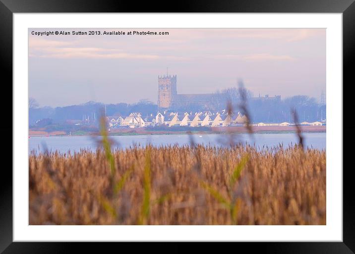 Christchurch Priory Framed Mounted Print by Alan Sutton