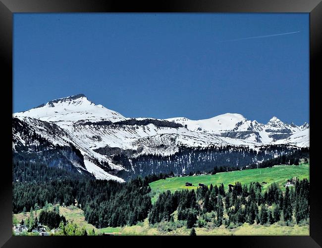 Swiss Alps. Framed Print by Lilian Marshall