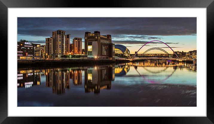 Gateshead Quayside Framed Mounted Print by Ray Pritchard