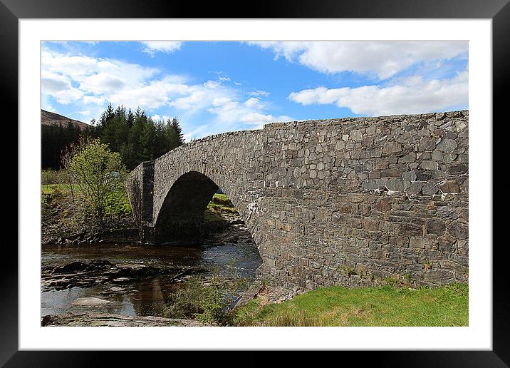 Bridge of orchy Framed Mounted Print by Peter Mclardy