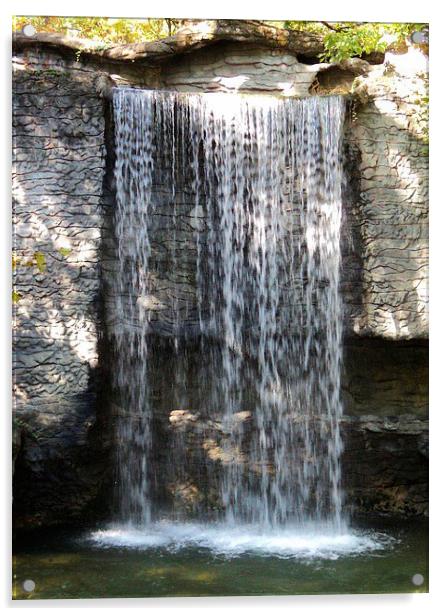 Waterfall1 Acrylic by Pics by Jody Adams