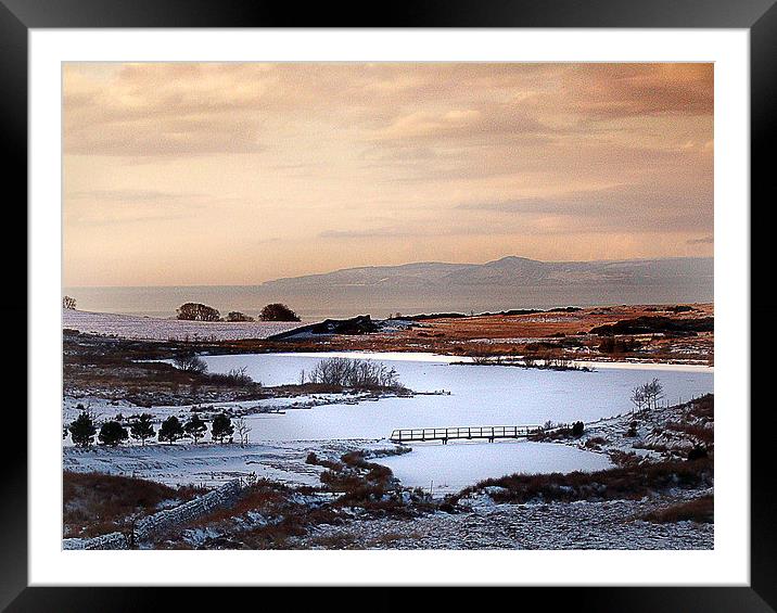 Winter on Fairlie moor Framed Mounted Print by Peter Mclardy