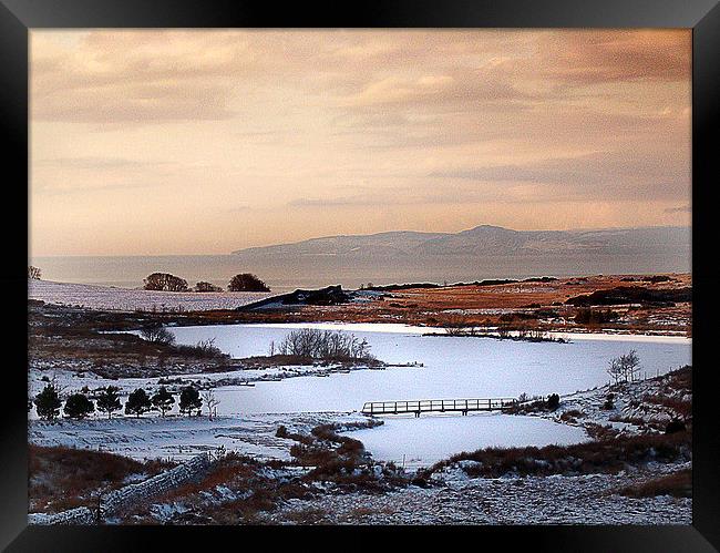 Winter on Fairlie moor Framed Print by Peter Mclardy