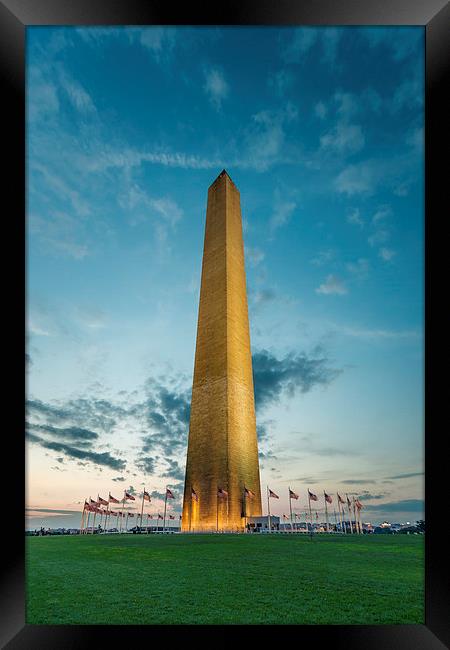 The Washington Monument Framed Print by Kieran Brimson