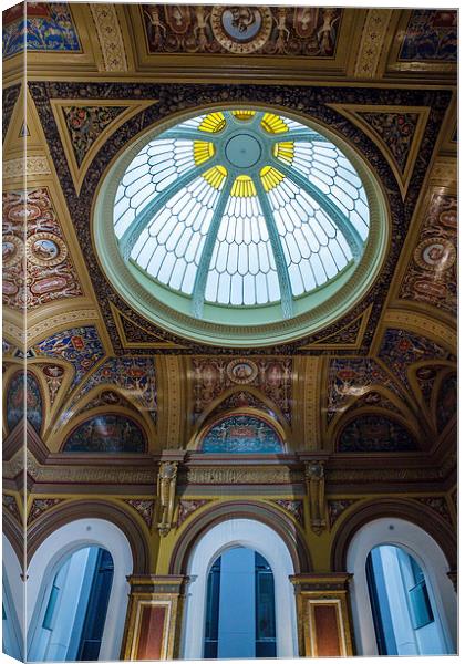 Domed Ceiling Building Canvas Print by Philip Pound