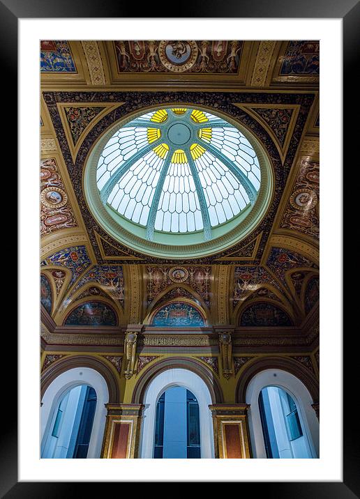 Domed Ceiling Building Framed Mounted Print by Philip Pound