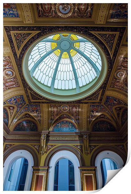 Domed Ceiling Building Print by Philip Pound