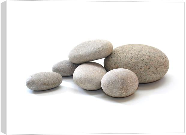 Pebbles Canvas Print by Victor Burnside