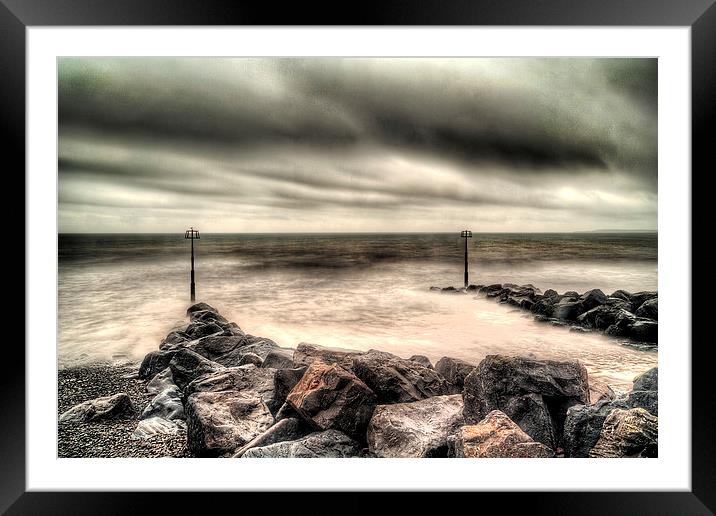 Amroth beach Framed Mounted Print by Simon West
