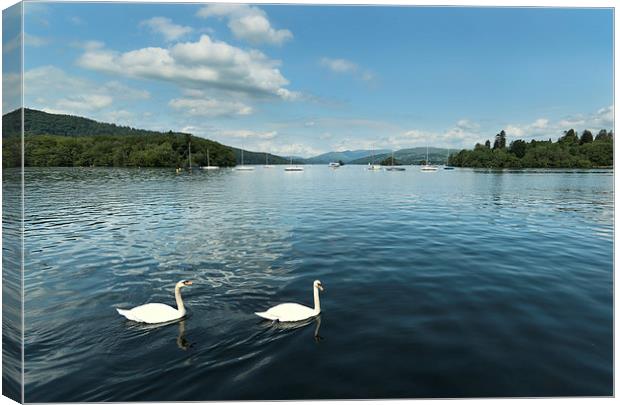 Bowness On Windermere Canvas Print by John Hare
