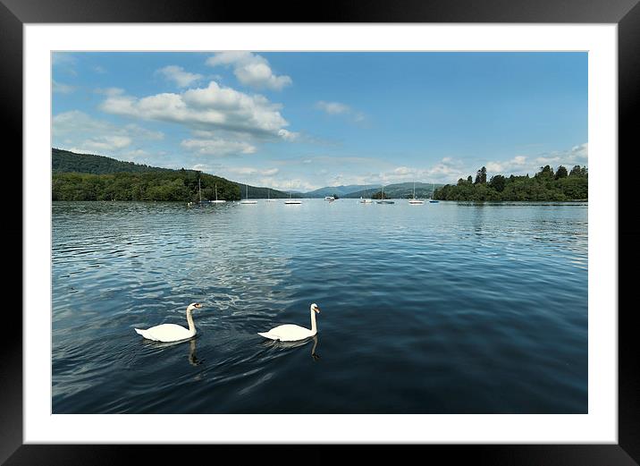 Bowness On Windermere Framed Mounted Print by John Hare