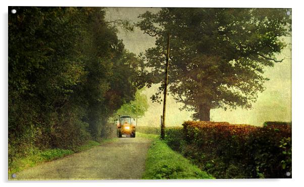 The narrow lane Acrylic by Dawn Cox