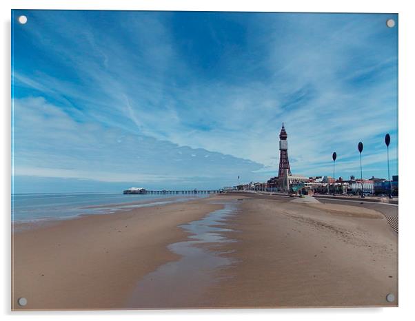 Blackpool Tower Acrylic by Tim Smith