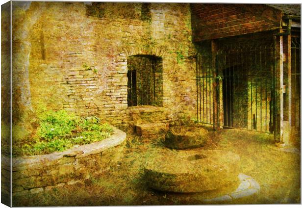 The Old Ruined Watermill. Canvas Print by Heather Goodwin