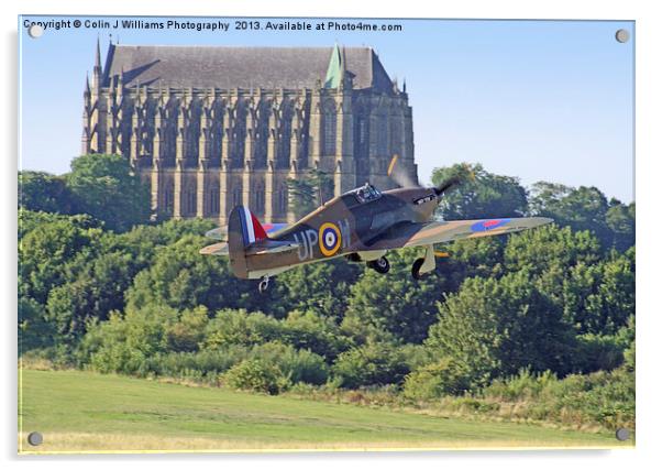 Hawker Hurricane and Lancing College Acrylic by Colin Williams Photography