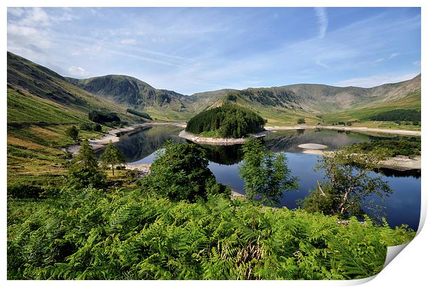 Haweswater Reflections Print by Gary Kenyon