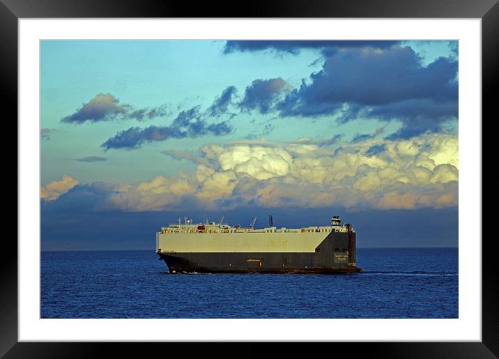 Maersk Wave Framed Mounted Print by Tony Murtagh