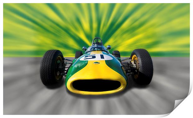 Lotus F1 Print by Nigel Bangert