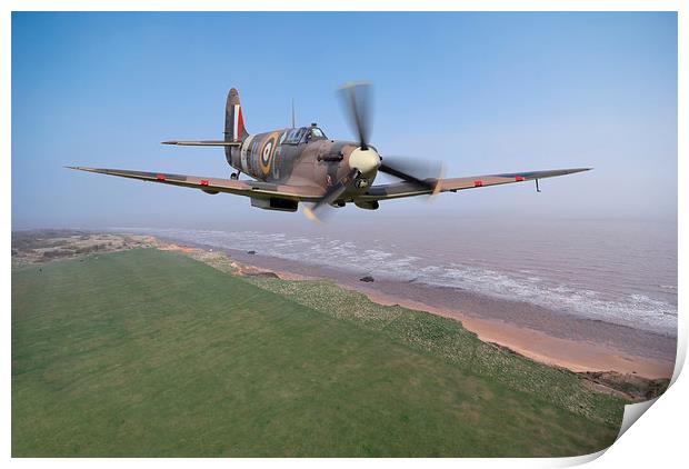 Spitfire Patrol Print by Nigel Bangert